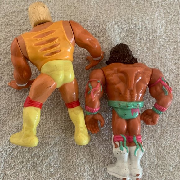 Vintage 90s WWF Ultimate Warrior Titan Sports Wrestling Action Figures Hasbro - Picture 8 of 11